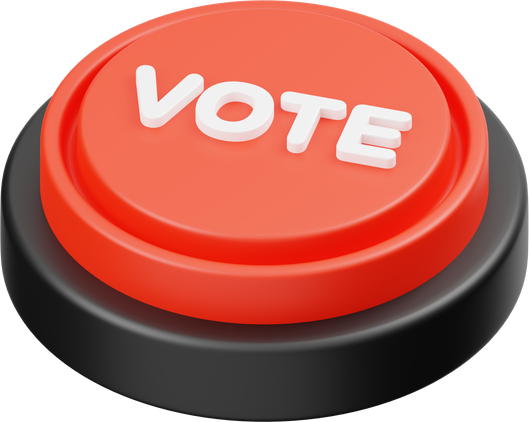 Vote Button 3D Icon